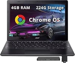 Acer Chromebook 311 11.6" Hd Laptop, Intel Celeron n4500, 4gb Ram, 224gb Storage (64gb Emmc + 160gb Docking Station Set), Intel Uhd Graphics, Wi-Fi 5, Webcam, Chrome Os, Black