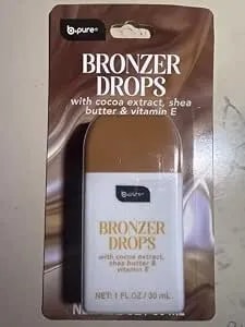 B.Pure Bronzer Drops With Cocoa Extract, Shea Butter And Vitamin E, Liquid Formula, Face Contour, Face Blush 1 Fl Oz Pack Of 2