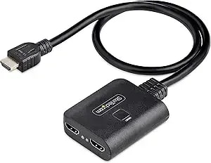 2-Port Hdmi Splitter, 4k 60hz Hdmi 2.0 Video, 4k Hdmi Splitter 1 In 2 Out, 1x2 Hdmi Display/Output Splitter, Hdr/Hdcp