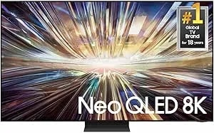 Samsung 65-Inch Class Qled 8k qn800d Series Mini Led, Neo Quantum Hdr Smart Tv W/Dolby Atmos, Object Tracking Sound+, Ai Motion Enhancer, Real Depth Enhancer Pro, Alexa Built-In (qn65qn800d, 2024)
