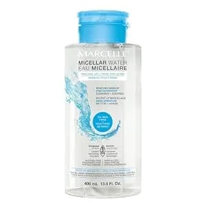 Marcelle Micellar Water, Dry Skin, Makeup Remover, Hyaluronic Acid, Sensitive Skin And Eyes, Oil-Free, Alcohol-Free, Fragrance-Free, Hypoallergenic, Cruelty-Free, 13.5 Fl. Oz.