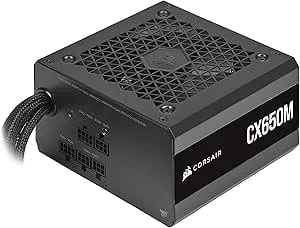 Corsair CX650M 80 Plus Bronze Semi-Modular Low-Noise ATX 650 Watt Power Supply - NA - Black