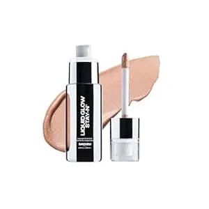 Sacheu Liquid Glow Stay-N Liquid Highlighter & Illuminator Makeup — 30ml Long Lasting Luminous Glow Lightweight Dewy Finish, Glow Getter