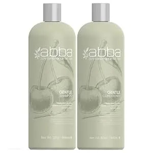 Abba - Pure Gentle Shampoo & Conditioner Soothing & Nourishing Value Duo Set – Cherry Bark & Aloe, 32 Fl Oz Each