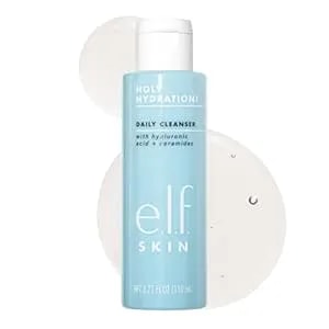E.L.F. Skin Holy Hydration! Daily Cleanser, Face Cleanser For Washing Away Excess Oil, Impurities & Makeup, Made With Hyaluronic Acid, Vegan & Cruelty-Free