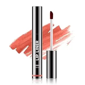 Oetuiow Lip Stain Lip Gloss, Long Lasting & Waterproof Non-Stick Cup Highly Pigmented Natural Finish For All Skin Types (Rose)