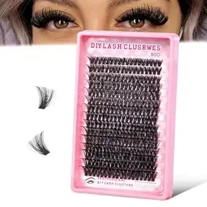Lash Clusters Kit Wispy 276pcs D Curl 80d, 12-20mm Natural Individual Eyelash Clusters, Diy Eyelash Extension For Beginners (No Tweezers)