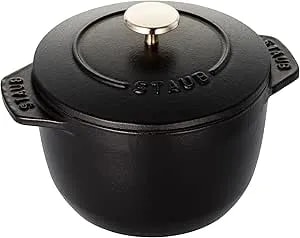 Staub Cast Iron 0.75-Qt Petite French Oven - Matte Black, Made In France
