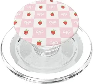 Popsockets Phone Grip – Strawberry Checker Popsockets Popgrip For Magsafe