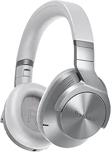 Technics - Wireless Noise Cancelling Over-Ear Headphones With 2 Device Multipoint Connectivity - Eah-a800-S Silver