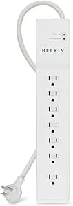 Belkin 7-Outlet Commercial Power Strip Surge Protector With 6ft Power Cord, 2160 Joules