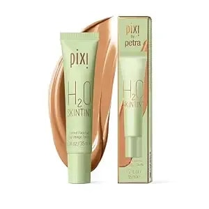 Pixi h2o Skintint - Tinted Gel Moisturiser - Lightweight, Hydrating & Water-Resistant - Evens Tone & Reduces Redness - Nutmeg - 1.2 Fl Oz/35 Ml