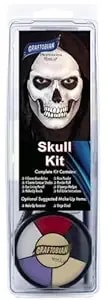 Graftobian Skull Makeup Kit - Skeleton Makeup Set For Costumes, Cosplay, And Halloween