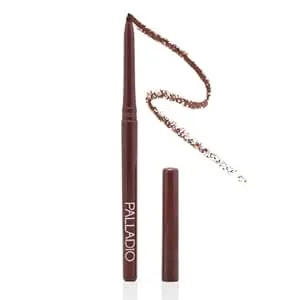 Palladio Retractable Waterproof Lip Liner High Pigmented And Creamy Color Slim Twist Up Smudge Proof Formula With Long Lasting All Day Wear No Sharpener Required, Coffee