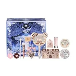 Flower Knows Jan-The Resurgence Vault Makeup Box Set,13-Piece Beauty Kit,Includes Make-Up Palette,Lipsticks,Blush,Hair Clip,Mirror,Perfect Perfect New Year,Valentine,Make Up Gift For Women & Girls