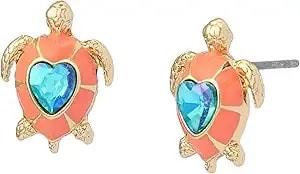 Betsey Johnson Jewelry Women'S Cowabunga Turtle Stud Earrings