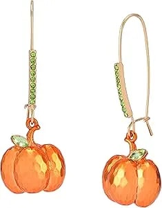 Betsey Johnson Women'S Pumpkin Dangle Earrings