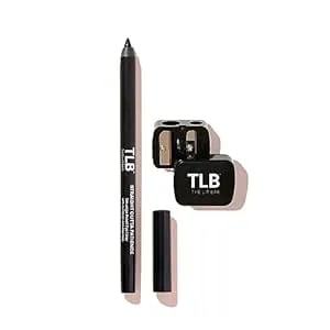The Lip Bar - Straight Line Eyeliner + Sharpener Kit - Easily Glides For Simple Application - Long-Lasting, Waterproof And Smudge-Proof - Infused With Jojoba Oil - Black