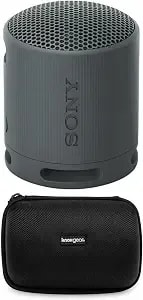 Sony Srs-xb100 Wireless Bluetooth Portable Lightweight Travel Speaker (Black) With Travel Case Bundle (2 Items)