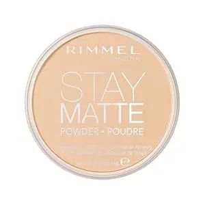 Rimmel London Stay Matte - 011 Creamy Natural - Pressed Powder, Lightweight, High Coverage, Shine Control, 0.49oz