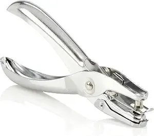 Swingline 1 Hole Punch, 5 Sheet Capacity Hole Puncher, Single Hole Paper Punch, Chrome (74005)