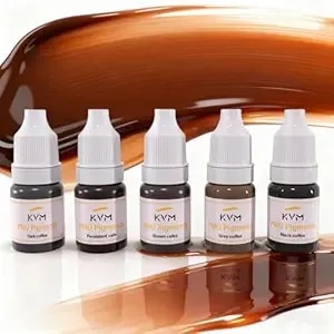 Kvm Permanent Makeup Pigments For Brows And Lips Long-Lasting Colour, Waterproof, Fade-Resistant (Pigment 1)