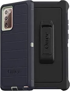 Otterbox Defender Screenless Series Rugged Case & Belt Clip Holster For Galaxy Note 20 5g (Not Ultra) Retail Packaging - Varsity - With Microbial Defense