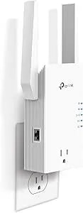 Tp-Link re765x ax3000 Wifi 6 Range Extender W/Smart Plug Integrated Passthrough - Dual-Band Wireless Repeater W/Ethernet Port - Up To 2400 Sq. Ft., 64 Devices - Easymesh Compatible - App Setup