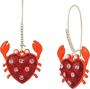 Betsey Johnson Jewelry Women'S Crab Dangle Earrings
