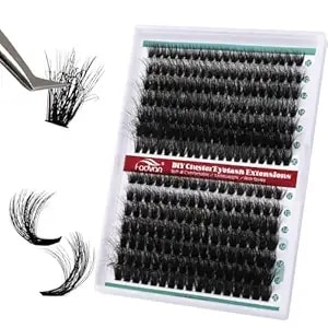 Fadvan Lash Clusters 80d Eyelash Clusters 10-20mm Mixed, 238pcs D-Curl 3d Effect Wispy Fluffy Cluster Lashes Extensions Diy At Home