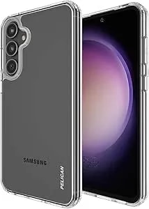 Pelican Ranger - Samsung Galaxy S23 FE 5G Case [6.4"] [12ft MIL-STD Drop Protection] [Wireless Charging] Protective Phone Case For Samsung Galaxy S23 FE - Slim, Rugged Cover W/Anti Yellow - Clear