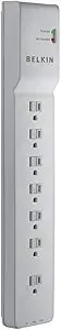 Belkin Power Strip, Belkin Surge Protector With 7 Ac Multiple Outlets, 6 Ft Long Heavy Duty Extension Cord For Home, Office, Travel, Laptop, Computer Desktop & Phone Charger - White (2320 Joules), 6'