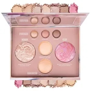Best Of The Baked Makeup Palette,Highly Pigmented, Long-Wearing,7colors Full Size Baked Palette Includes 1bronzer, 1blush, 2highlighters And 3eyeshadows,Travel-Friendly Baking Makeup,Gifts For Girls.