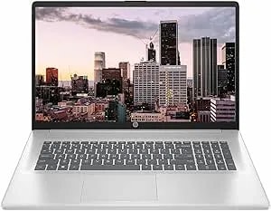 HP Business And Home 17.3" Touchscreen Laptop, Lifetime Office 365 For The Web, 8-Cores Intel Core i3-N305, 8GB RAM, 128GB Emmc, Webcam, HDMI, Wi-Fi 6, Windows 11 Pro, Silver