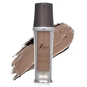 Sormé Mineral Illusion Fragrance & Oil Free Liquid Foundation With Non-Chemical Sunscreen, Mineral Formula, Hydrating With Shea Butter, Antioxidants Vitamins A, C, E, Medium Coverage For Smooth - 25ml