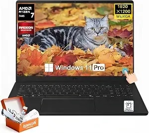 Lg Gram Book 16 Touchscreen Laptop, Amd Ryzen Ai 7 445u, 16 Gb lpddr5x Ram, 1 Tb Ssd, 16" Wqxga Ips Touchscreen, Backlit Kb, Wi-Fi 7, Long Battery Life, Ultra-Light Business Laptop, Windows 11 Pro