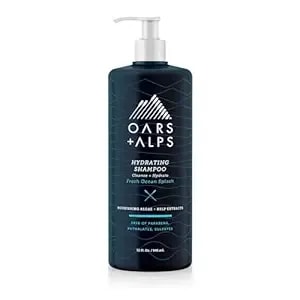 Oars + Alps Men'S Sulfate Free Shampoo, Infused With Kelp And Algae Extracts, Fresh Ocean Splash, 32 Fl Oz