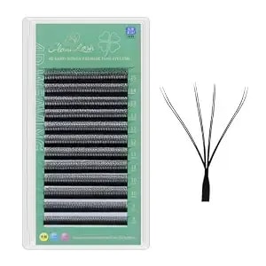 Double Tips 4d W Lash Extensions 0.07d Curl 8-15mm Mix Premade Fans Volume Eyelash(4d,0.07d,8-15mm)