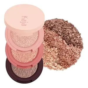 Kaja Beauty Bento Collection - Bouncy Eyeshadow Trio - Peach Orange Tones, Travel Size, 02 Orange Blossom, 2019 Allure Best Of Beauty Award, 0.03 Oz