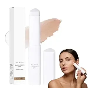 2026 Upgrade Color Changing Foundation Stick, 2 In 1 Dual Ended Full Coverage Foundation With Fine Bristle Brush, Waterproof, Long-Lasting Korean Formula Foundation Stick (Natural)