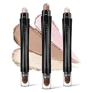 3pcs Cream Eyeshadow Stick Matte Shimmer Waterproof Long-Lasting Crease-Proof & Easy To Apply, Suitable For Dailymakeup Touch-Ups, Suitable For Mature Skin And Older Women