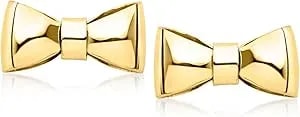 Ross-Simons Italian 14kt Yellow Gold Bow Earrings
