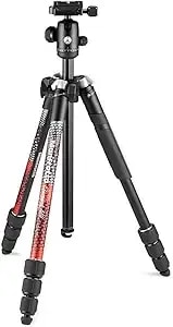 Manfrotto Element Mii 4-Section Aluminum Tripod With Ball Head, Red