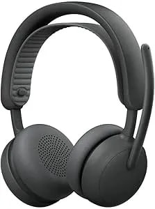 Logitech Zone Wireless 2 Es - Noise-Canceling Wireless Headset With Adaptive Hybrid Anc, Bluetooth, Graphite