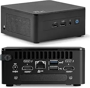 Asus Nuc 13 Pro Tall Mini Pc Desktop, Intel Core i5-13420h (4.6ghz), 16gb Ram, 512gb Pcie Ssd, Ultra-Quiet And Compact Design, 4k Quad Display, Usb, Hdmi, Thunderbolt, Wi-Fi 6e, Bluetooth, win11 Pro