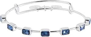 Alex And Ani November Birthstone Emerald Cut Bangle