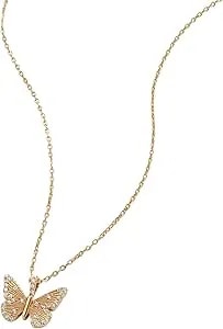 Alex And Ani Butterfly + Crystal Necklace, Adjustable