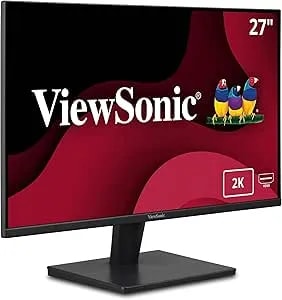 Viewsonic va2715-2k-Mhd 27 Inch 1440p Led Monitor With 100hz, Variable Refresh Rate, Ultra-Thin Bezels, Hdmi And Displayport Inputs For Home And Office