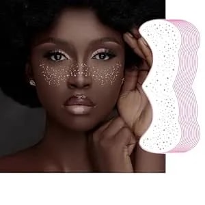 Face Makeup Patches, 12 Sheet Glitter Freckles Face Tattoo,Waterproof Faux Freckles,Temporary Face Freckles For Women & Girl