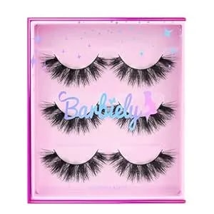 18mm Libra False Eyelashes, 3d Real Mink Lashes, 3 Pairs Doll-Eye Lashes, Fluffy Dramatic Mink Eyelashes, 6d Long Thick Full Volume Fake Eyelashes, Soft Reusable Strip Eye Lashes